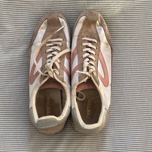 Tretorn women’s Pink and Tan Sneakers